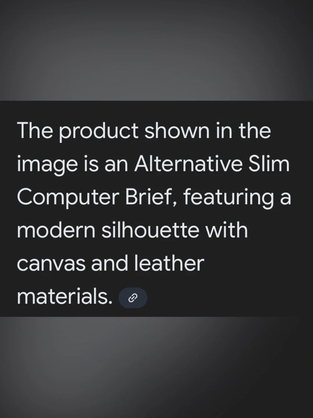 Alternative sleek canvas